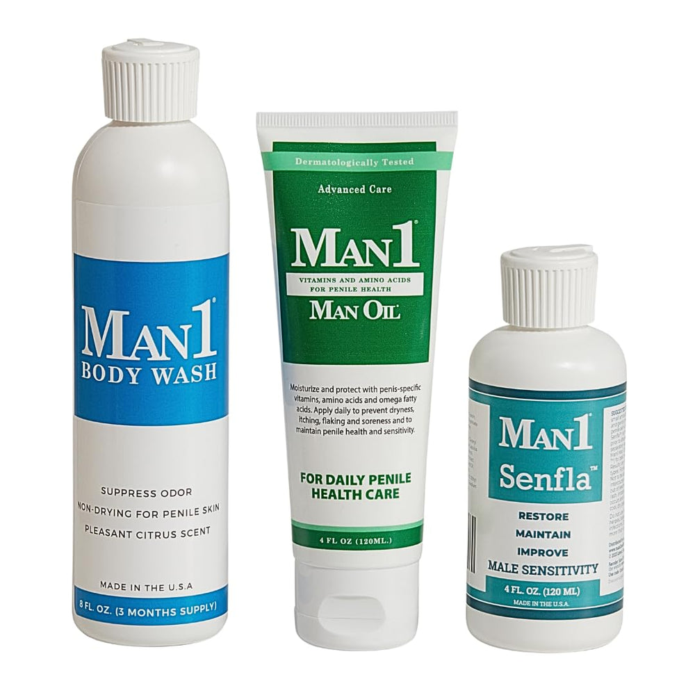 Man1 Senfla penile lotion close-up aims to support dermis and sensation.