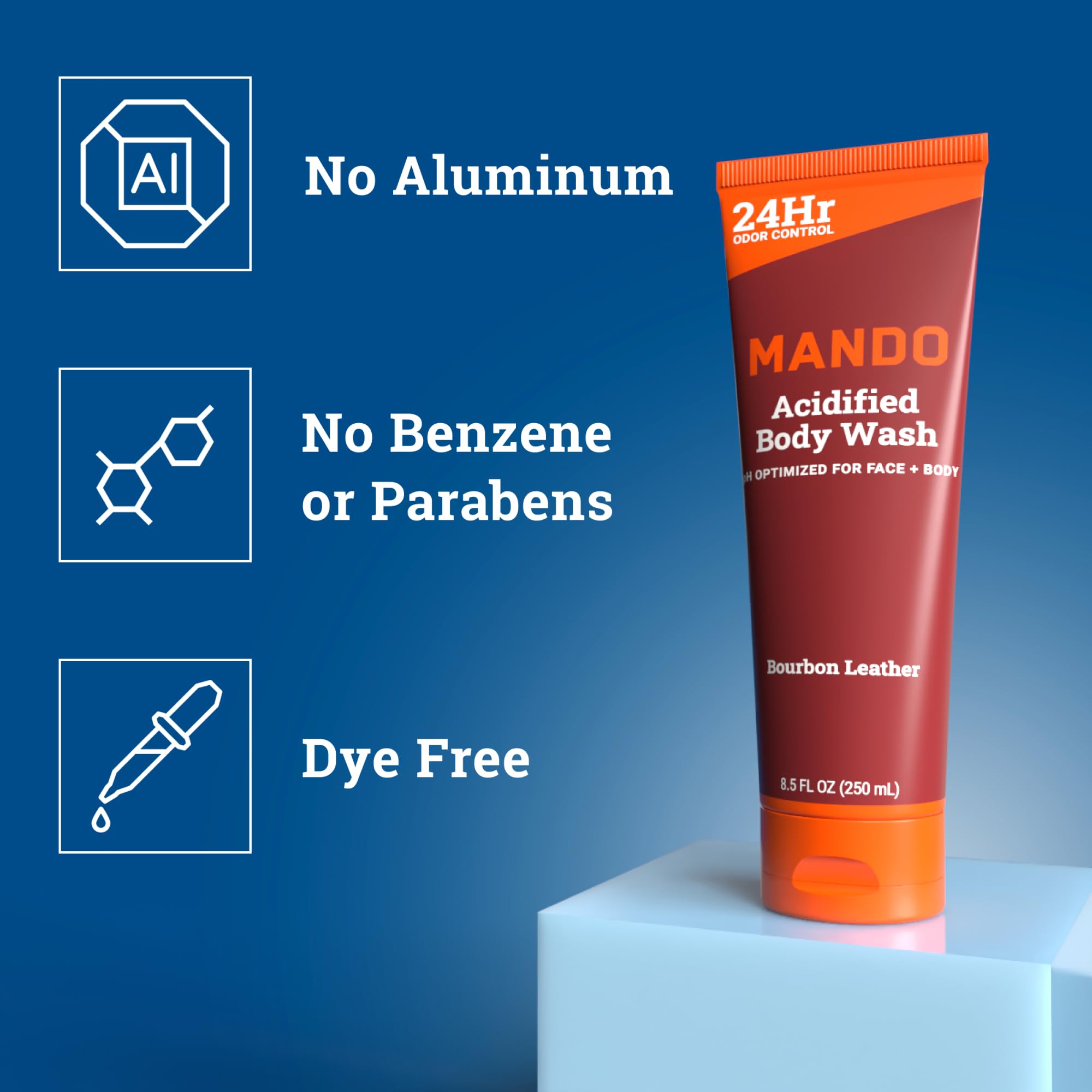 Mando Mt Fuji foam close-up suggests refreshing scent and clean, light feel.