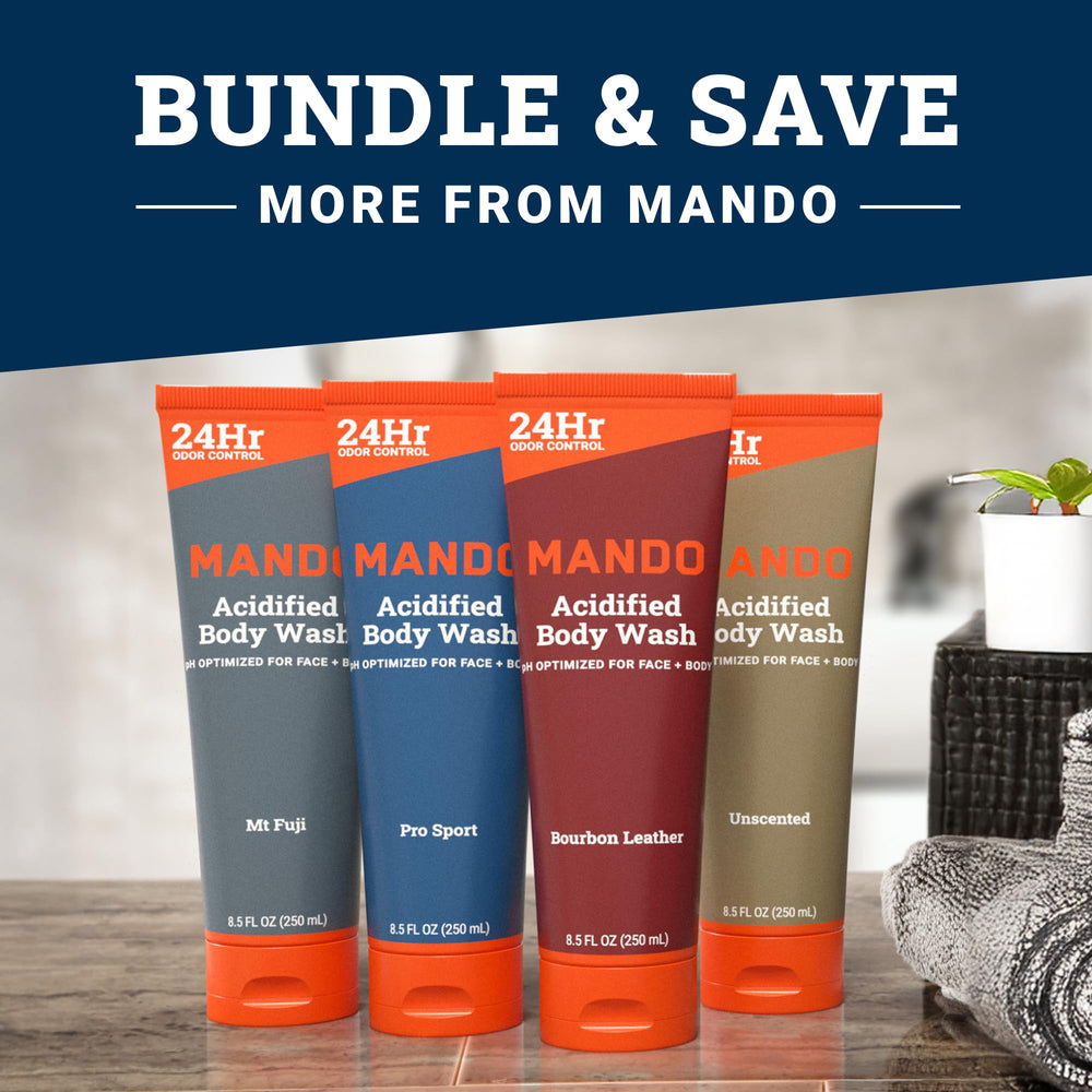 Mando scent-notes citrus visual emphasizes Pro Sport brightness.