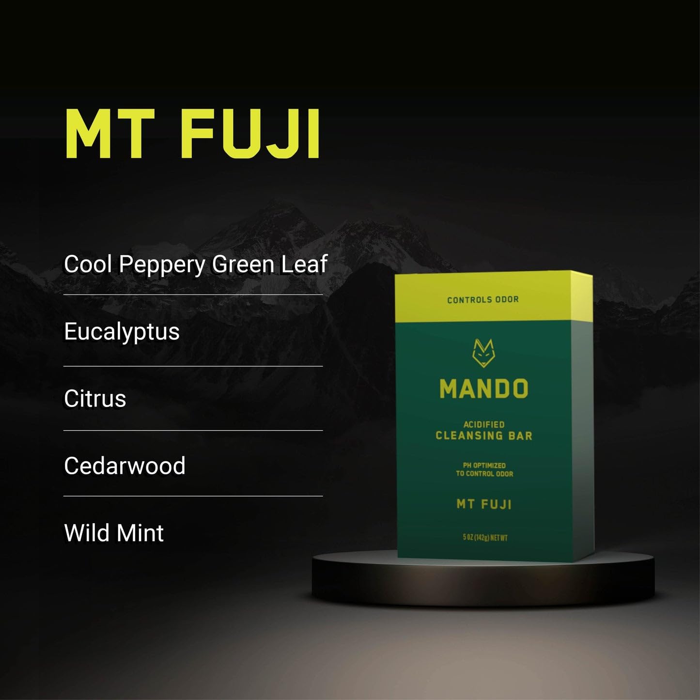 Luxurious creamy lather from Mando bar ready for cleansing.