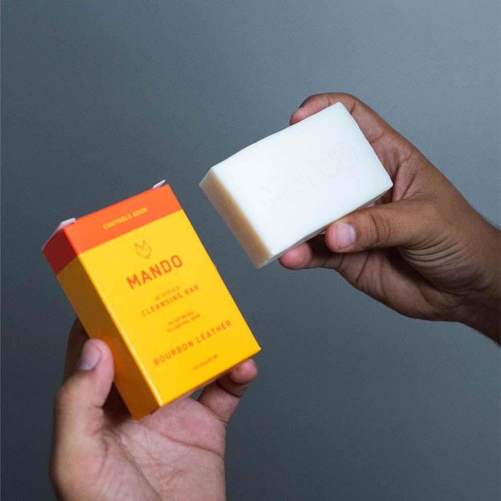 Mando Acidified Cleansing Bar safe for sensitive skin—SLS-free and paraben-free