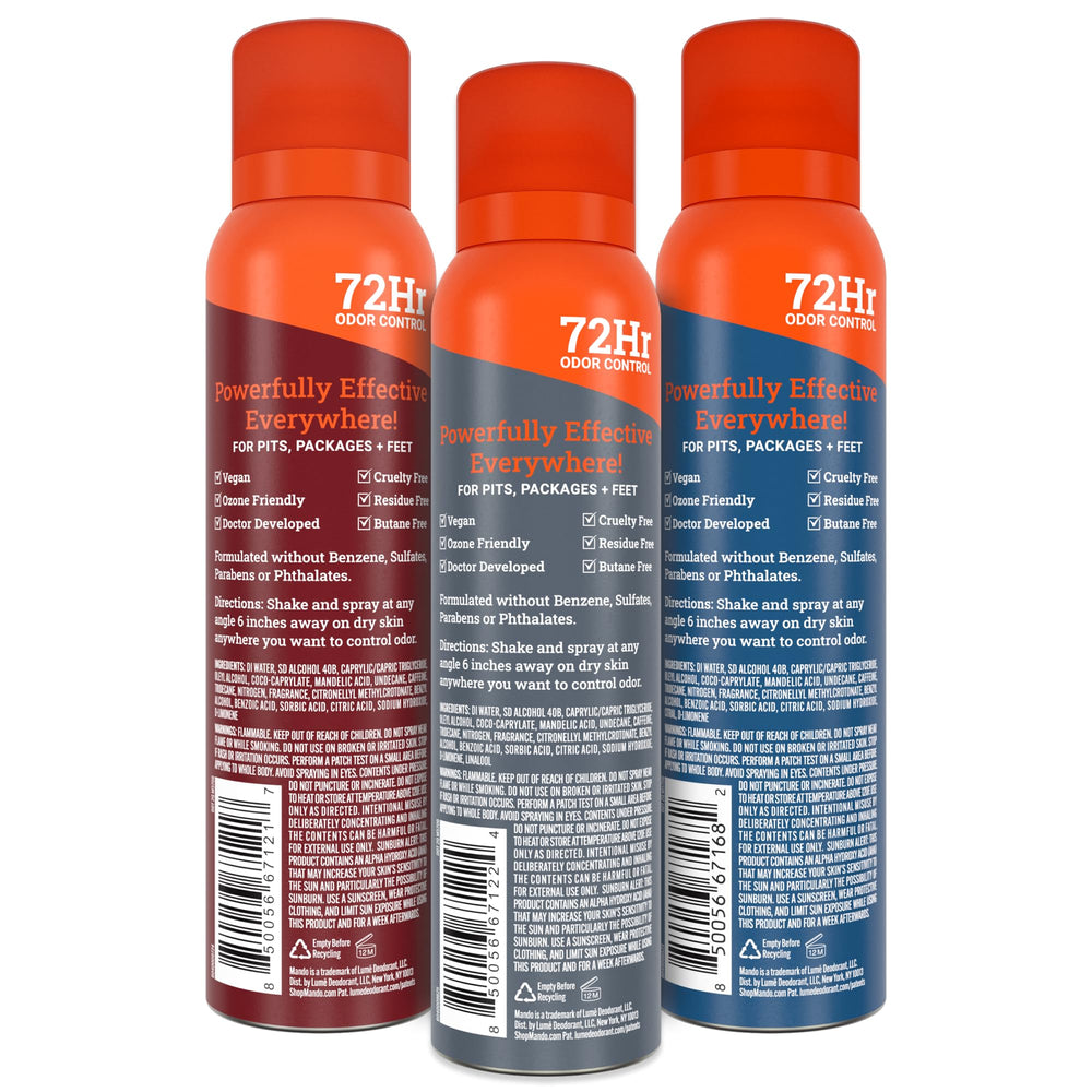Mando aluminum-free and benzene-free formula stands for clean protection