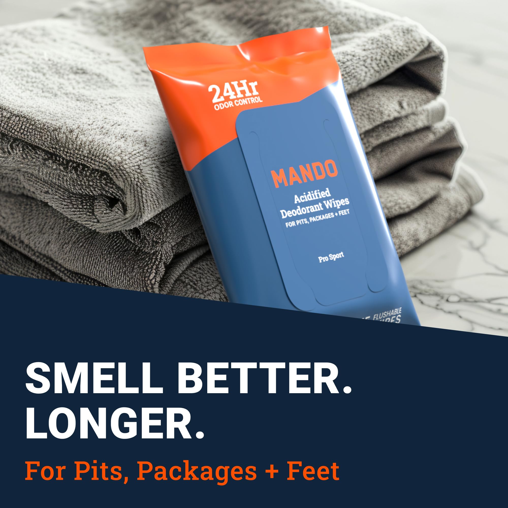 Mando Aluminum-free odor control for daily use and fresh feels.