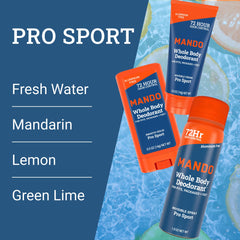 Mando aluminum-free deodorant for gentle, non-irritating protection.