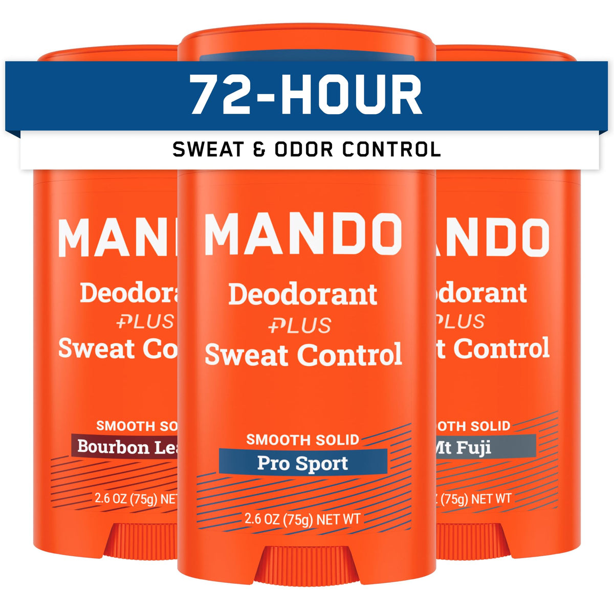 Mando Bourbon Leather antiperspirant stick delivers all-day odor control and dry freshness