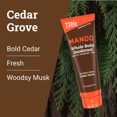 Mando application on arm demonstrates quick, even coverage.