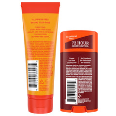 Mando Bourbon Leather Deodorant tube cap close-up showing aluminum free formula