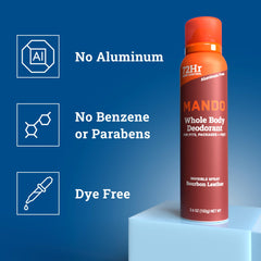 Mando Bourbon Leather after-application remaining comfortable and dry.