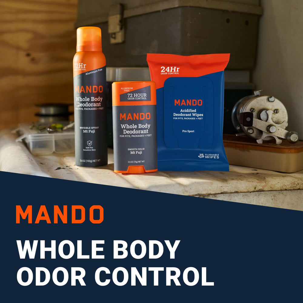 Mando Invisible Deodorant Spray for all-day, lightweight freshness