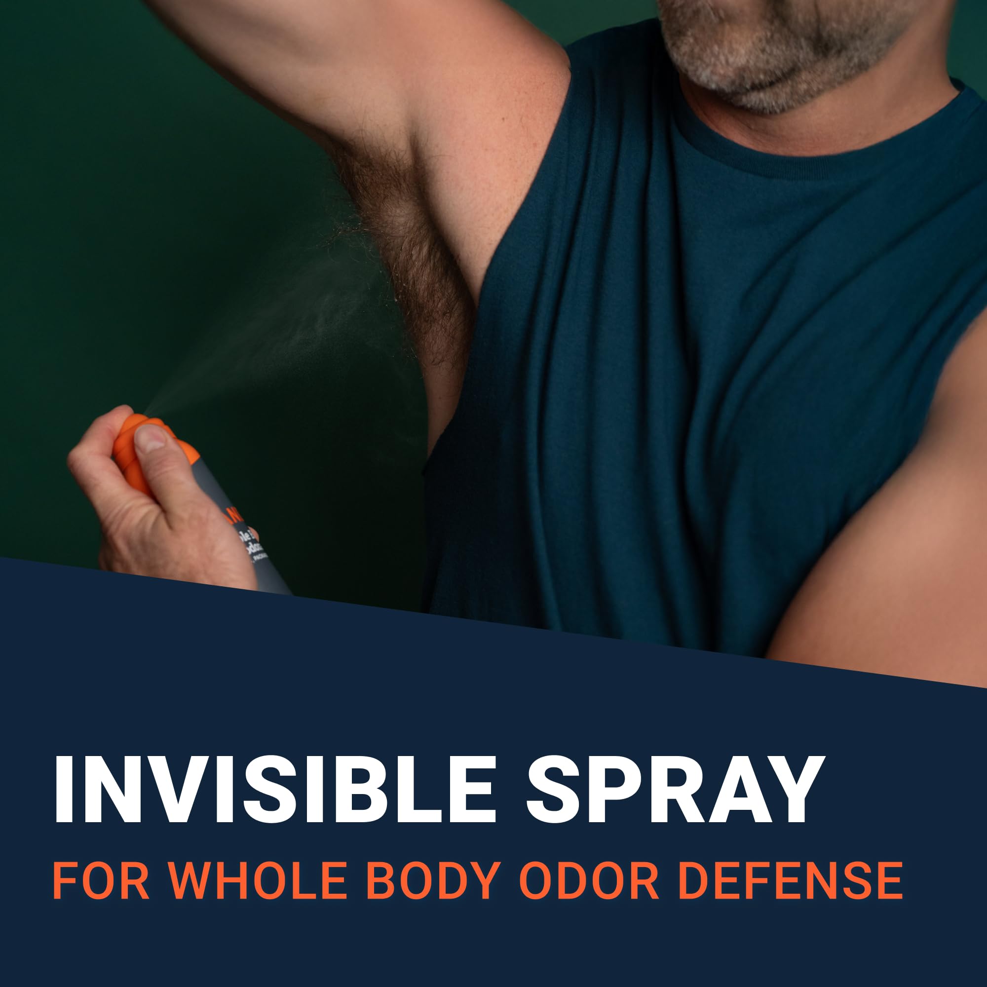 Even spray mist disperses for uniform odor protection without stains.