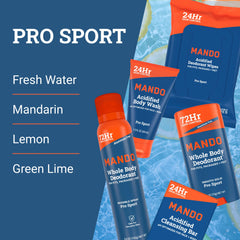 Mando deodorant wipes 15ct for on-the-go odor control and convenience