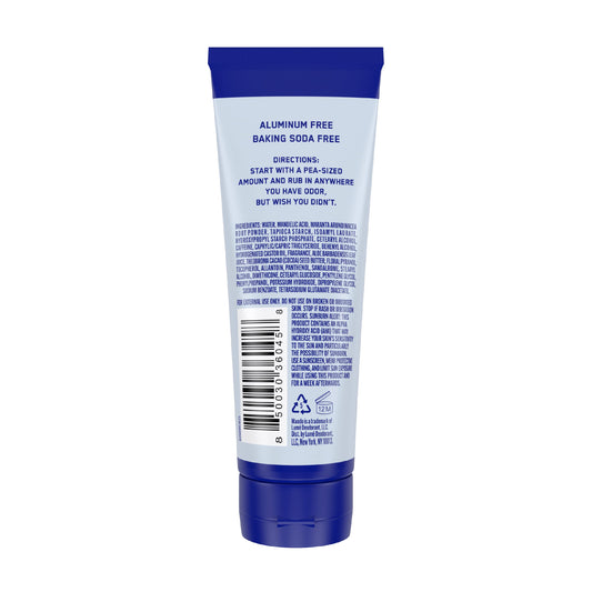 Close-up of Mando invisible cream texture highlighting odor-blocking formula for long-lasting freshness.