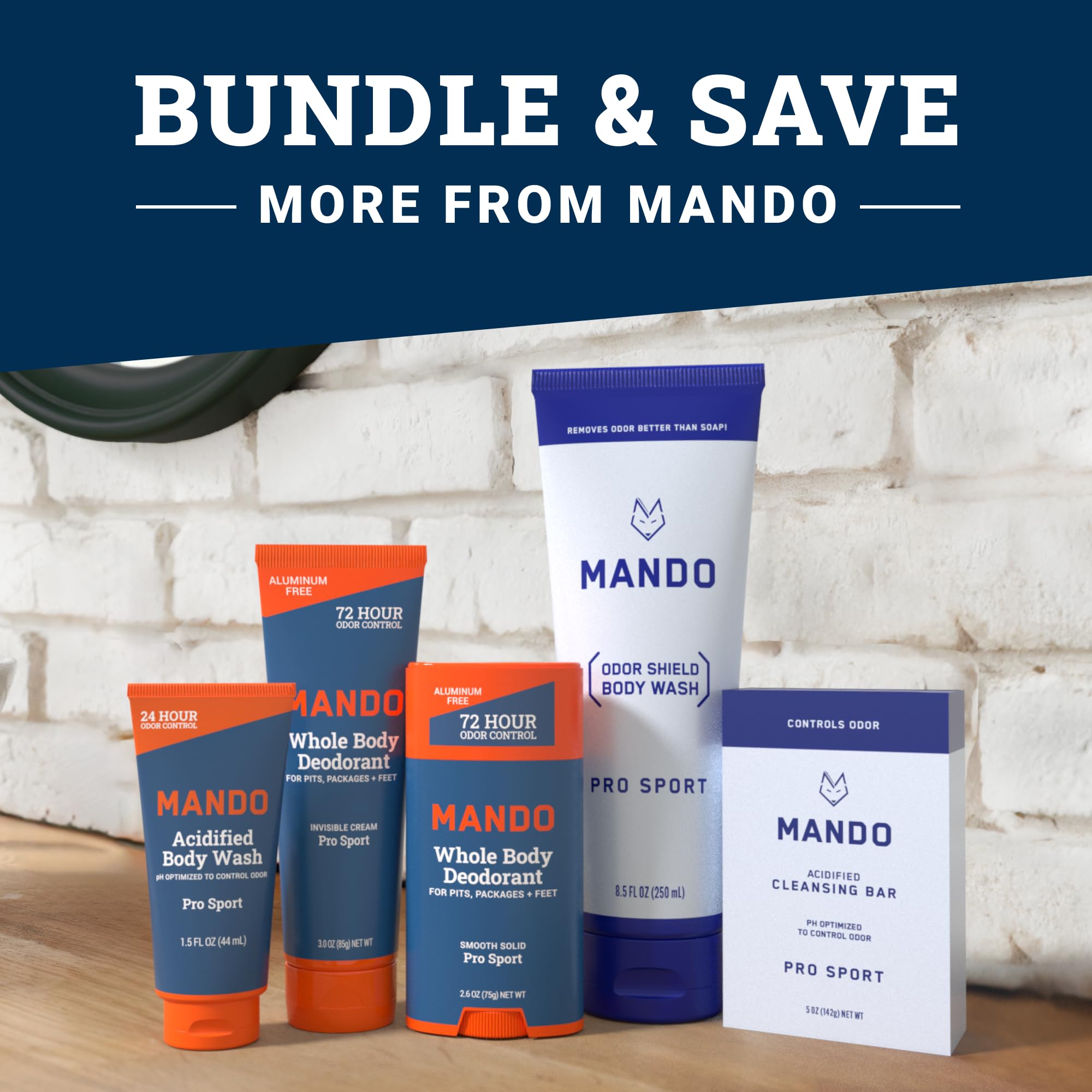 Athlete after-training shower using Mando Odor Shield.
