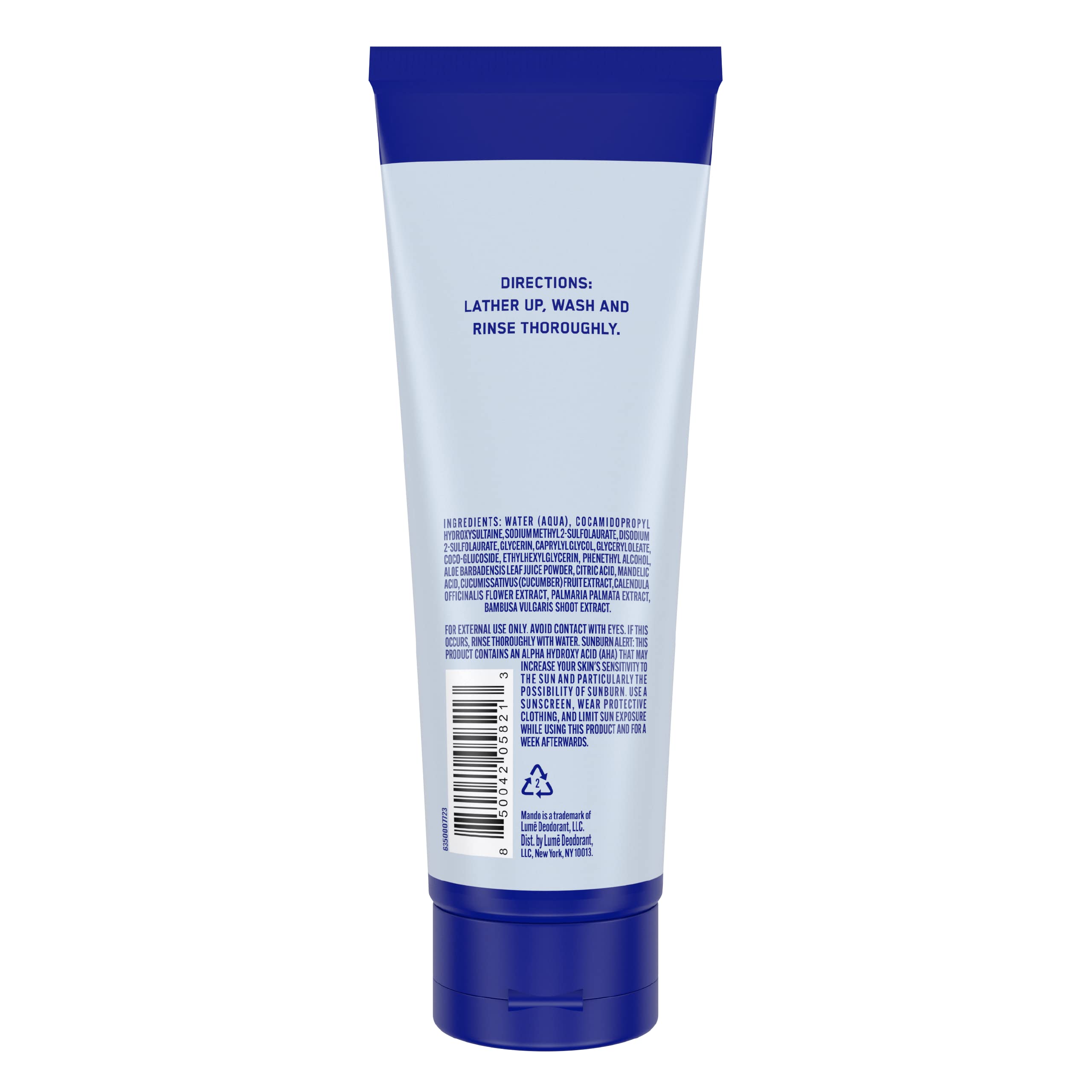 Mando Odor Shield lather-foam delivers rich cleanse for odor-prone skin