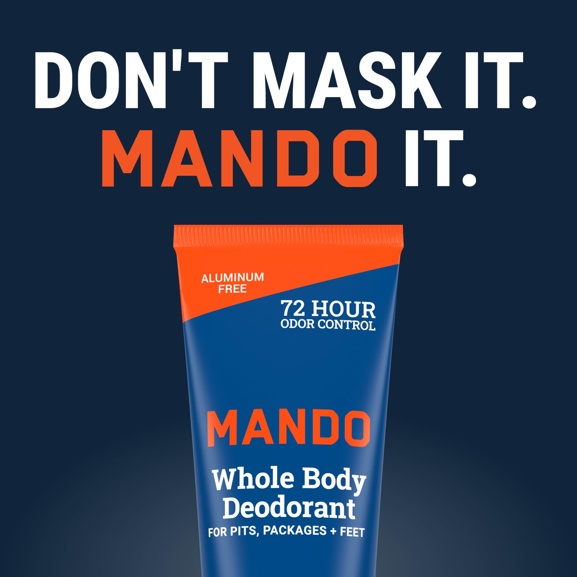 Mando pack-of-2 tubes stacked display communicates value and convenience