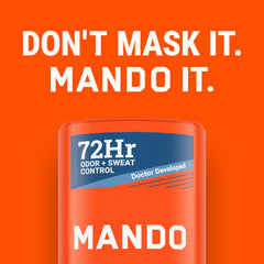 Mando Pro Sport 2.6 oz stick product-shot emphasizes compact travel-ready size