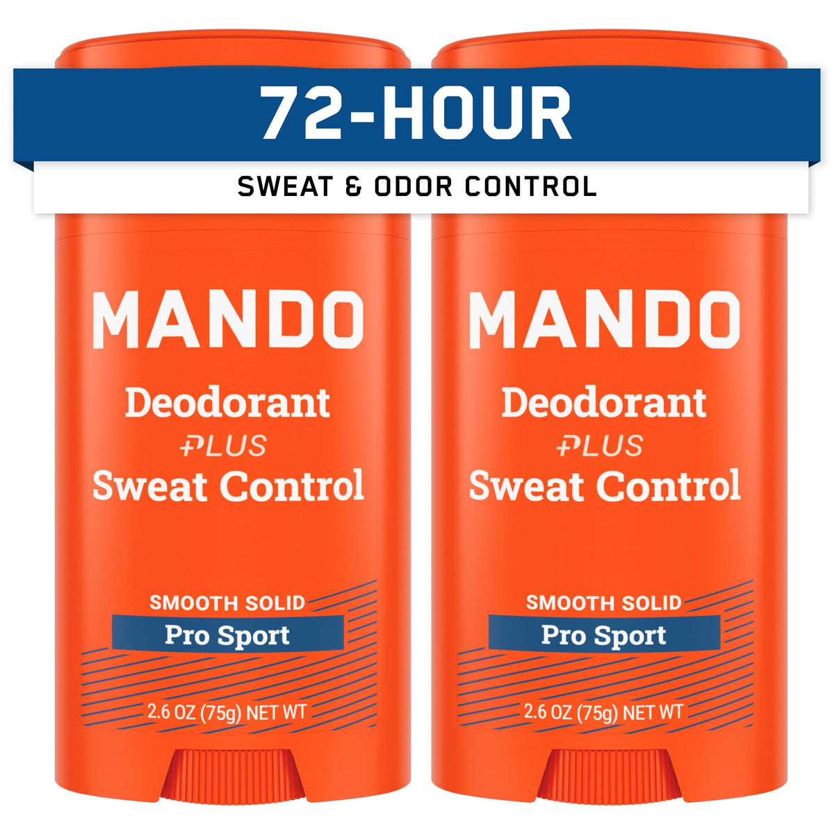 Mando Pro Sport extra-strength stick in a two-pack for all-day protection