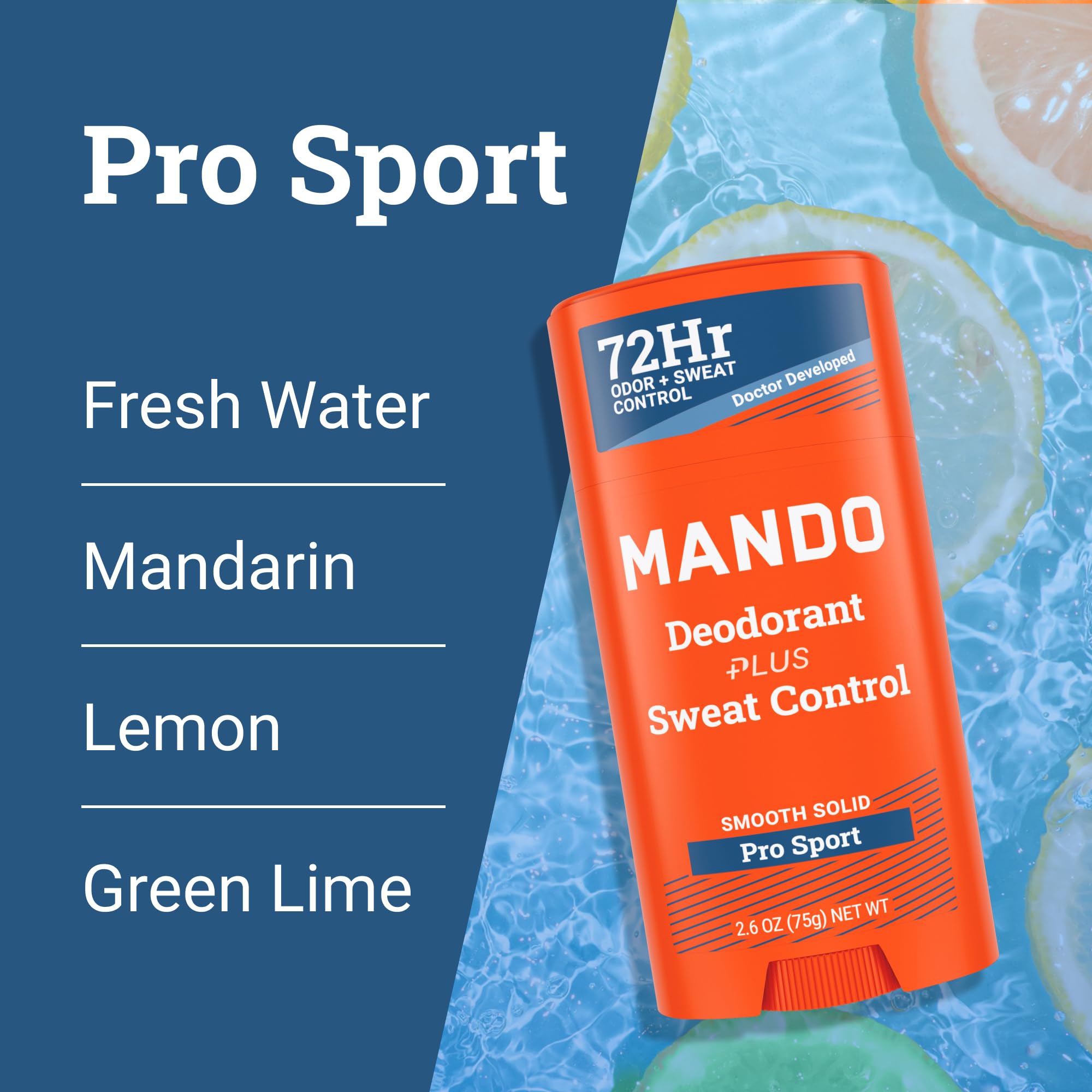 Mando Pro Sport pack-of-2 front label highlights value and trusted protection