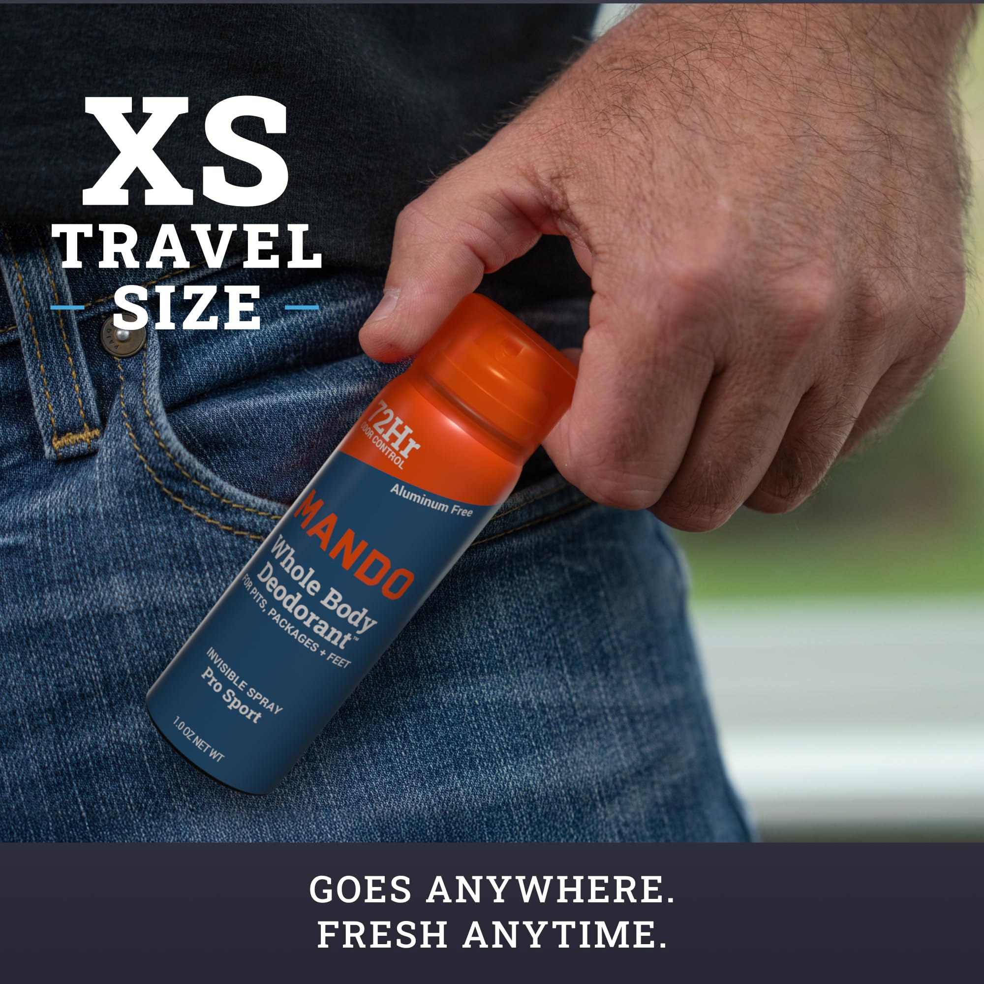 Mando Pro Sport Scent with citrus blend for refreshed feel.