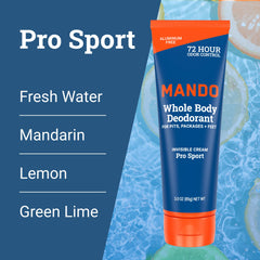 Mando skin-safe hypoallergenic view highlights doctor-developed protection for sensitive skin