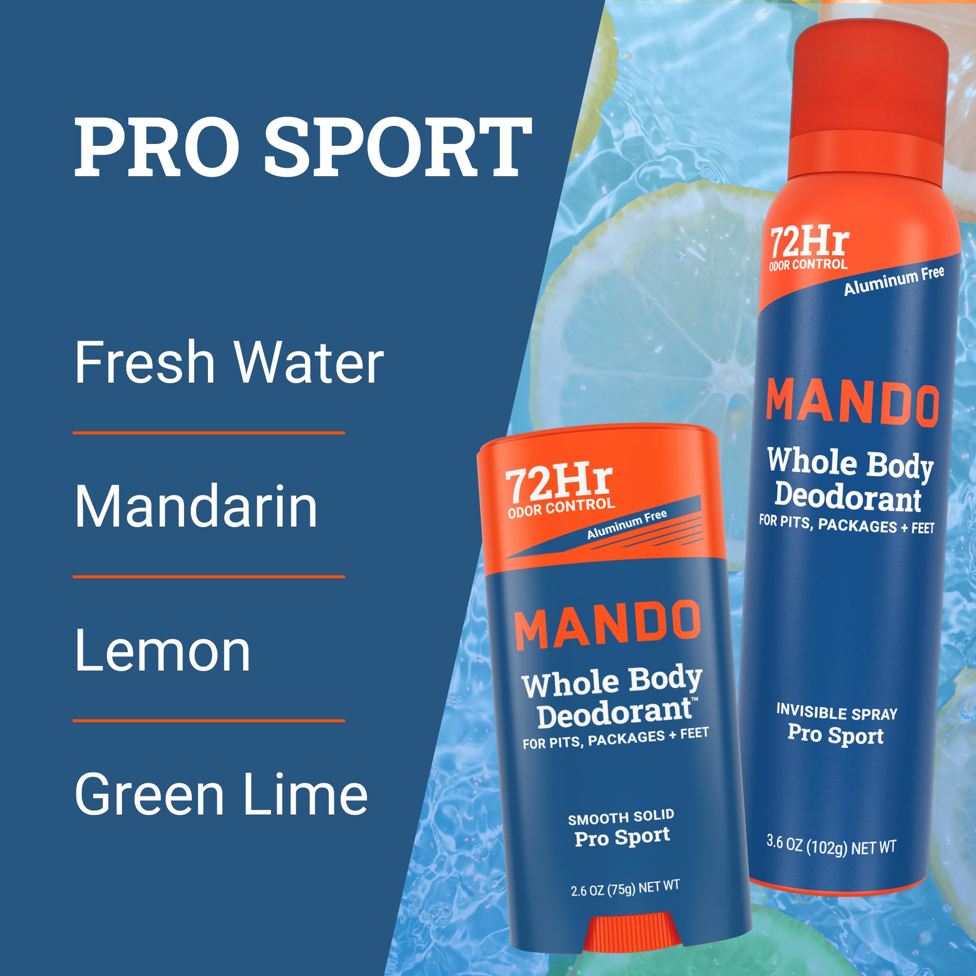 Mando solid-stick close-up highlighting smooth glide and protection