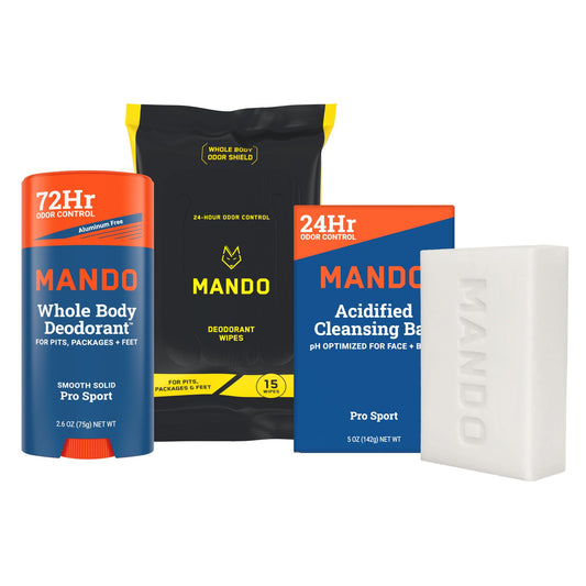 Mando whole body deodorant stick for long-lasting freshness and odor control