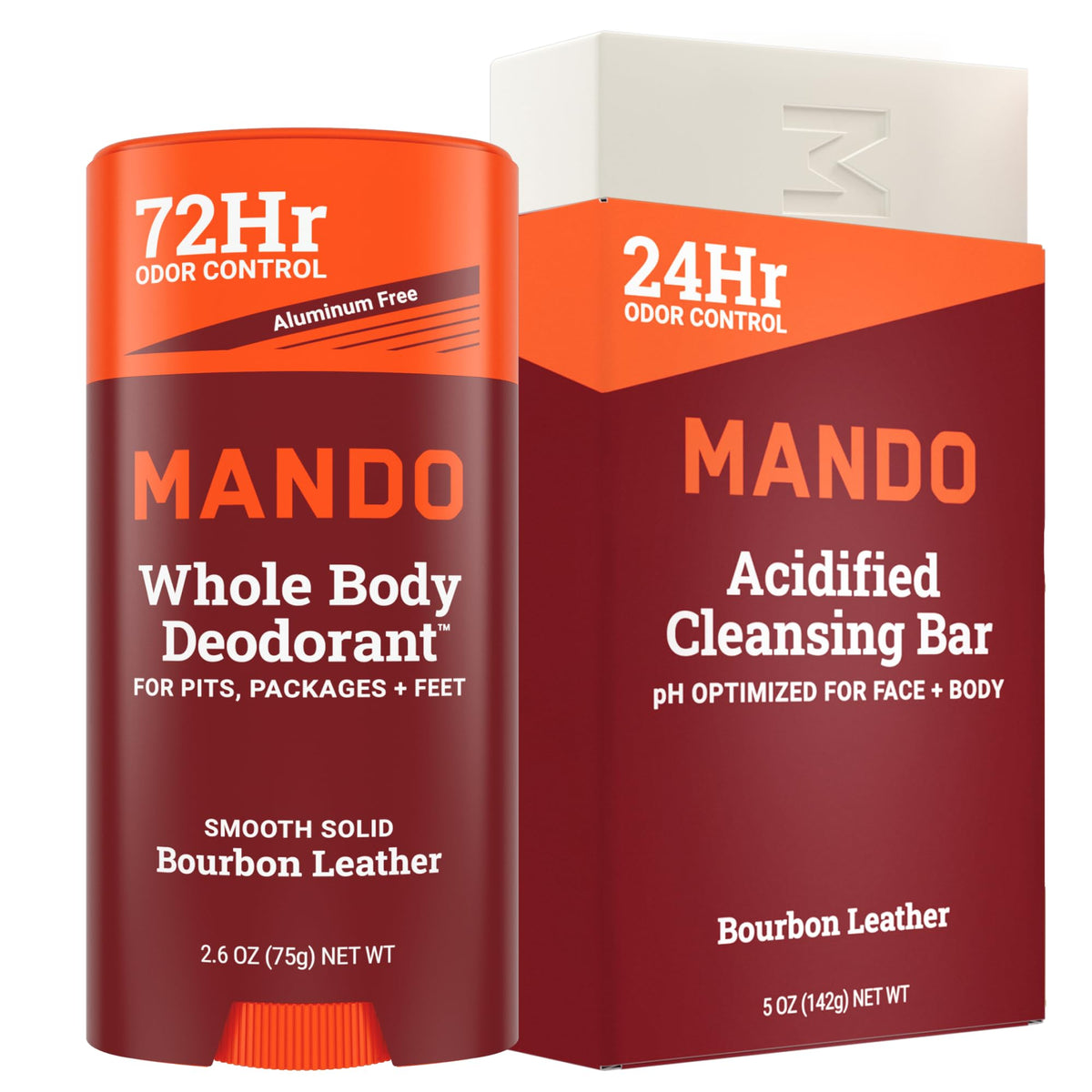 Mando smooth solid deodorant stick for all-day odor defense.