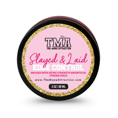 The Mane Attraction edge-finish image highlights smooth, shiny edges with lightweight, residue-free shine