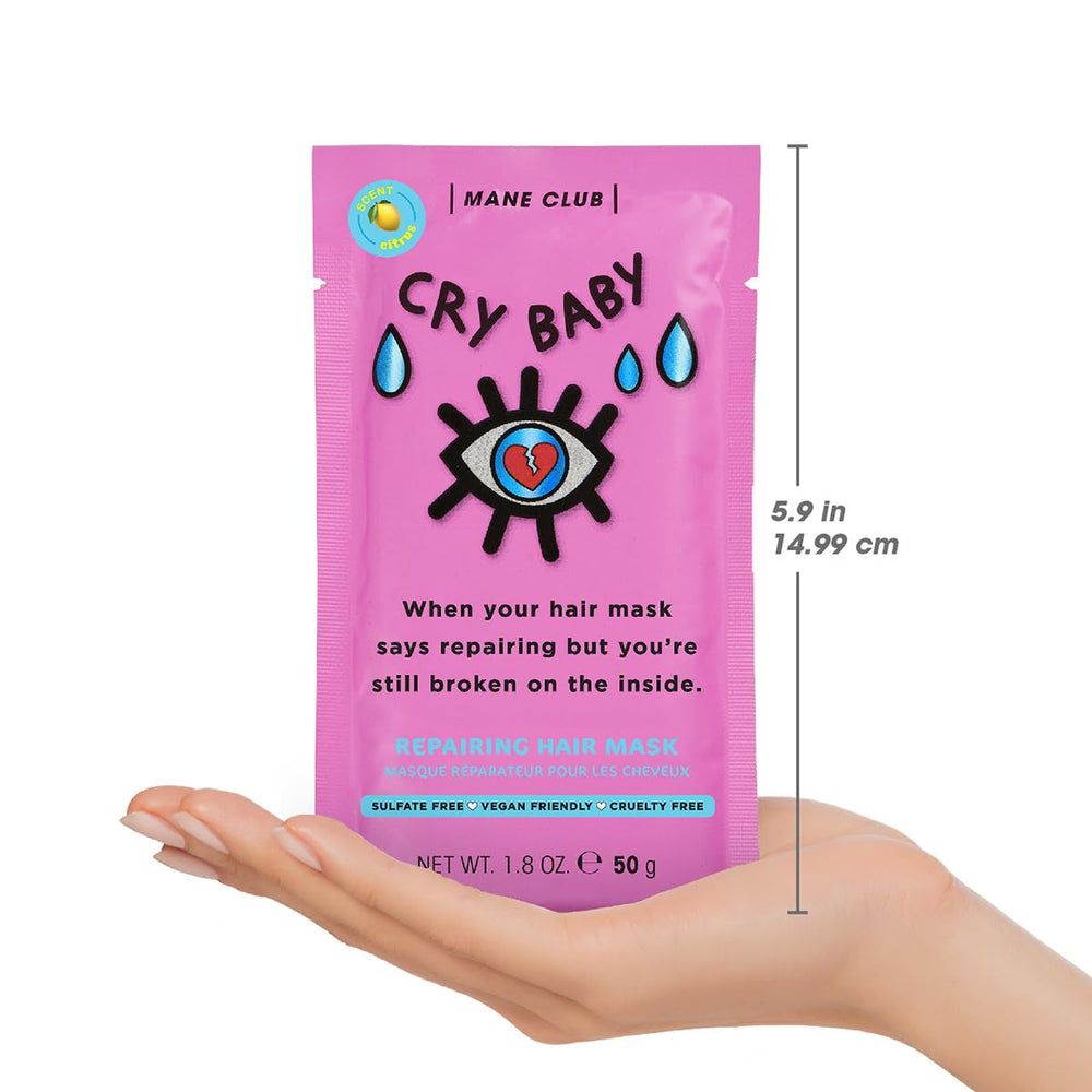 MANE CLUB wet-hair close-up with even coating for moisture.