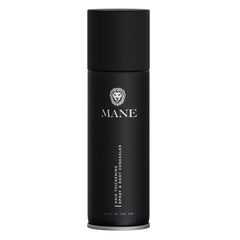 MANE Hair Thickening Fiber Spray jet-black bottle for instant fullness.