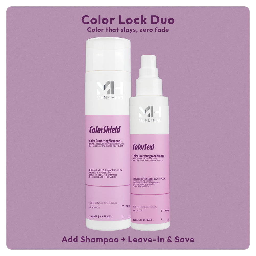 Color retention shampoo for dyed hair, designed to minimize dullness and extend vibrancy
