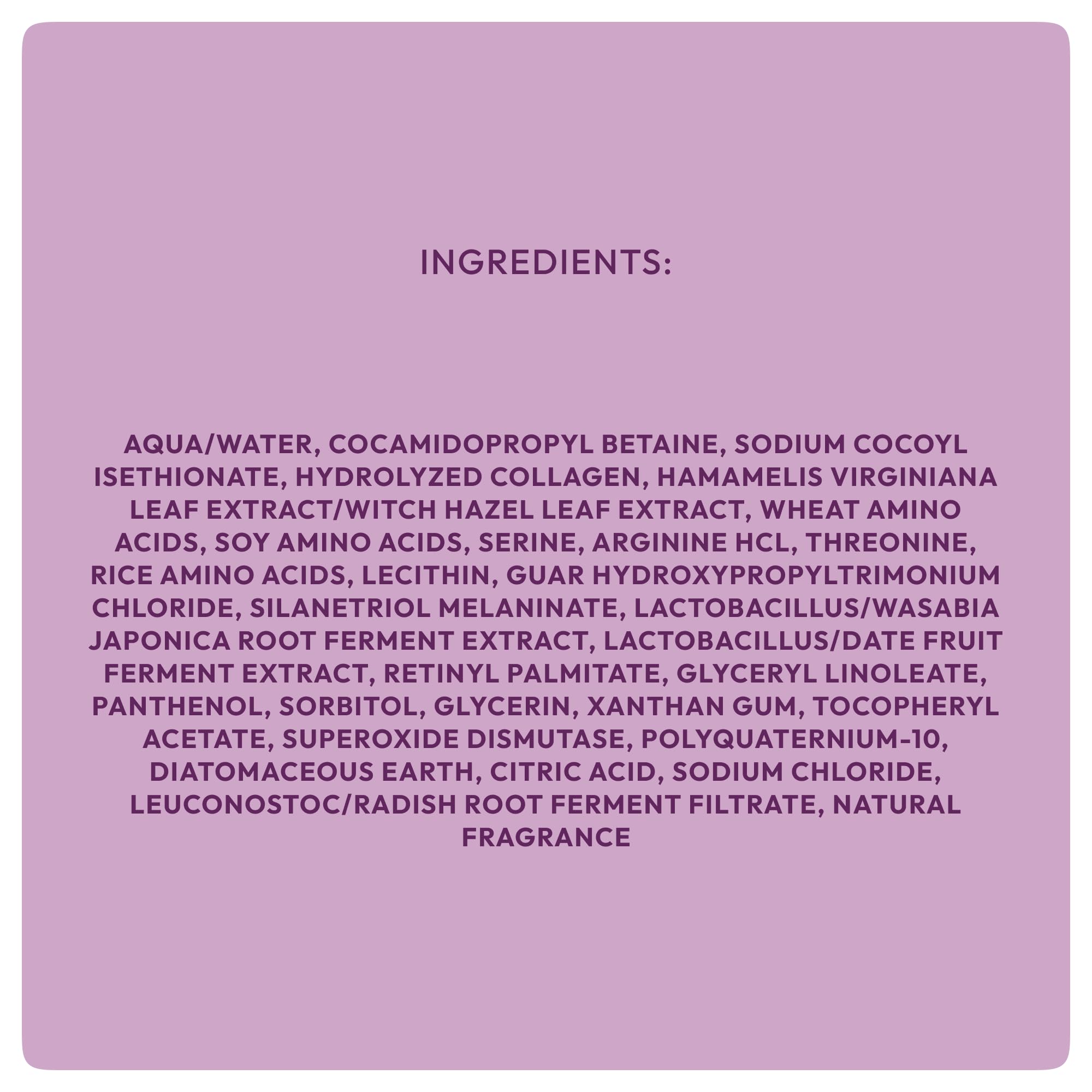 Gentle cleanse that leaves hair softer and shinier, enhancing overall color brilliance