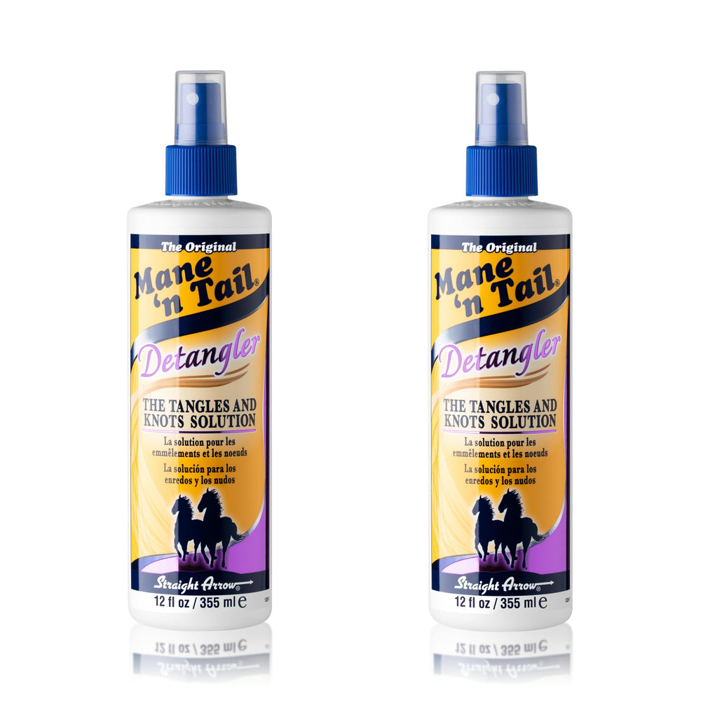 Mane 'n Tail Apple Blossom Detangler bottle smooths tangles and adds gentle shine.