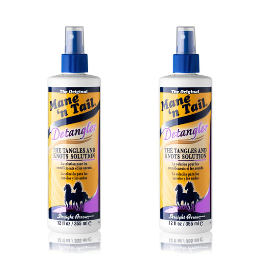 Mane 'n Tail Apple Blossom Detangler bottle smooths tangles and adds gentle shine.