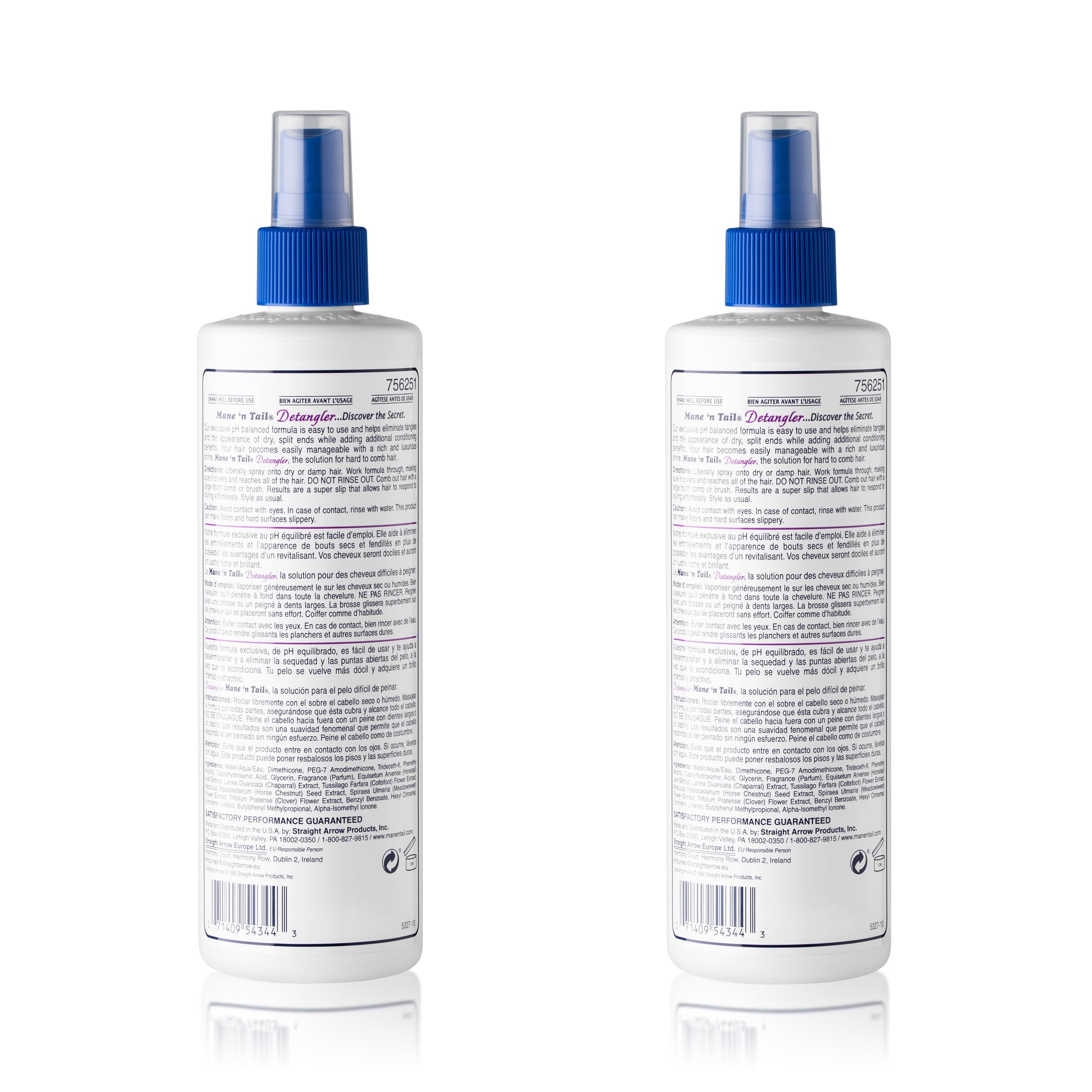 Mane 'n Tail Apple Blossom Detangler box set ideal for family grooming and storage.