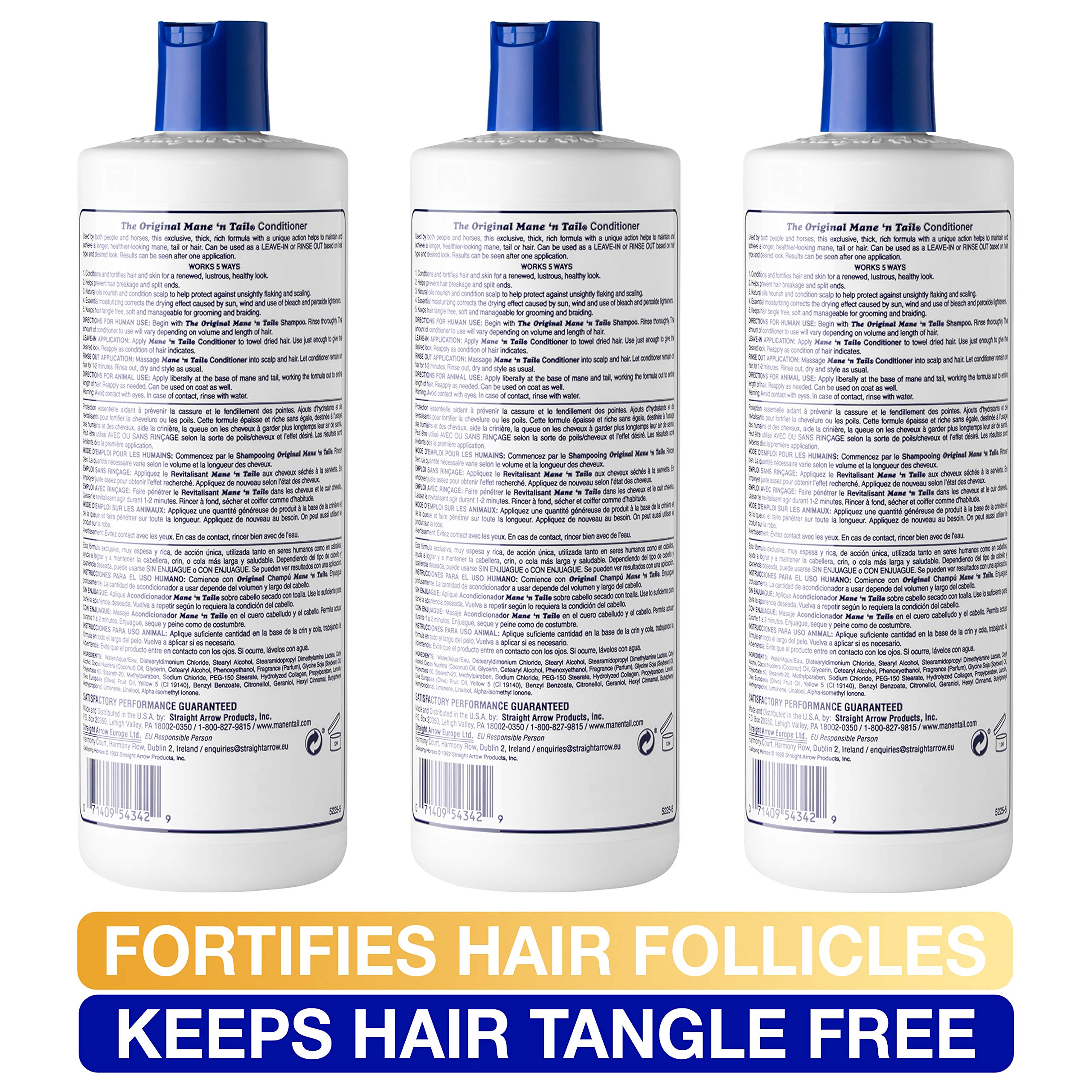 Mane 'n Tail hair after use shows detangled, smooth strands