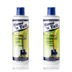 Mane 'n Tail Herbal Gro Shampoo bottle highlighting strengthening formula for hair