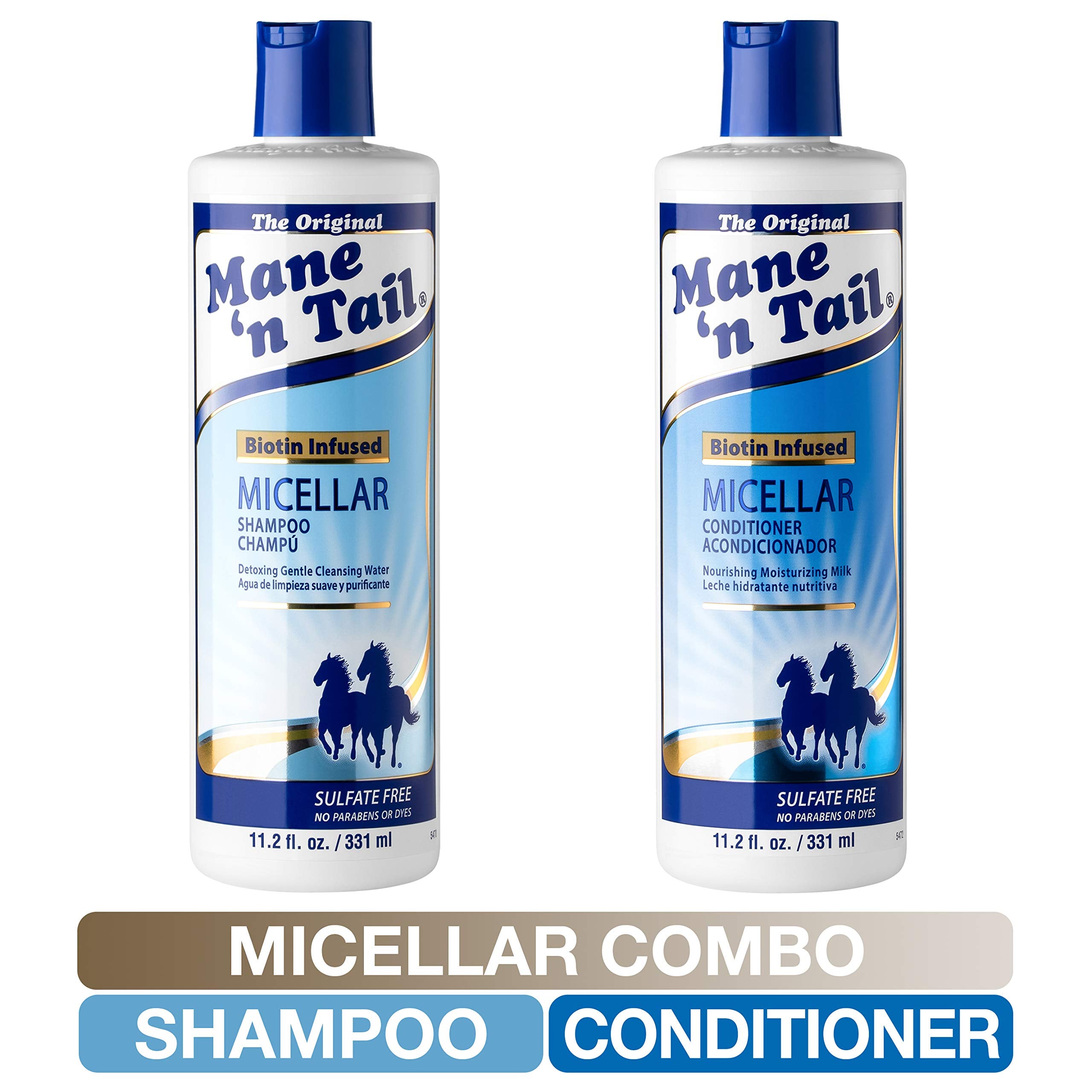 Mane 'n Tail micellar shampoo foam-lather demonstrates gentle detox from buildup.
