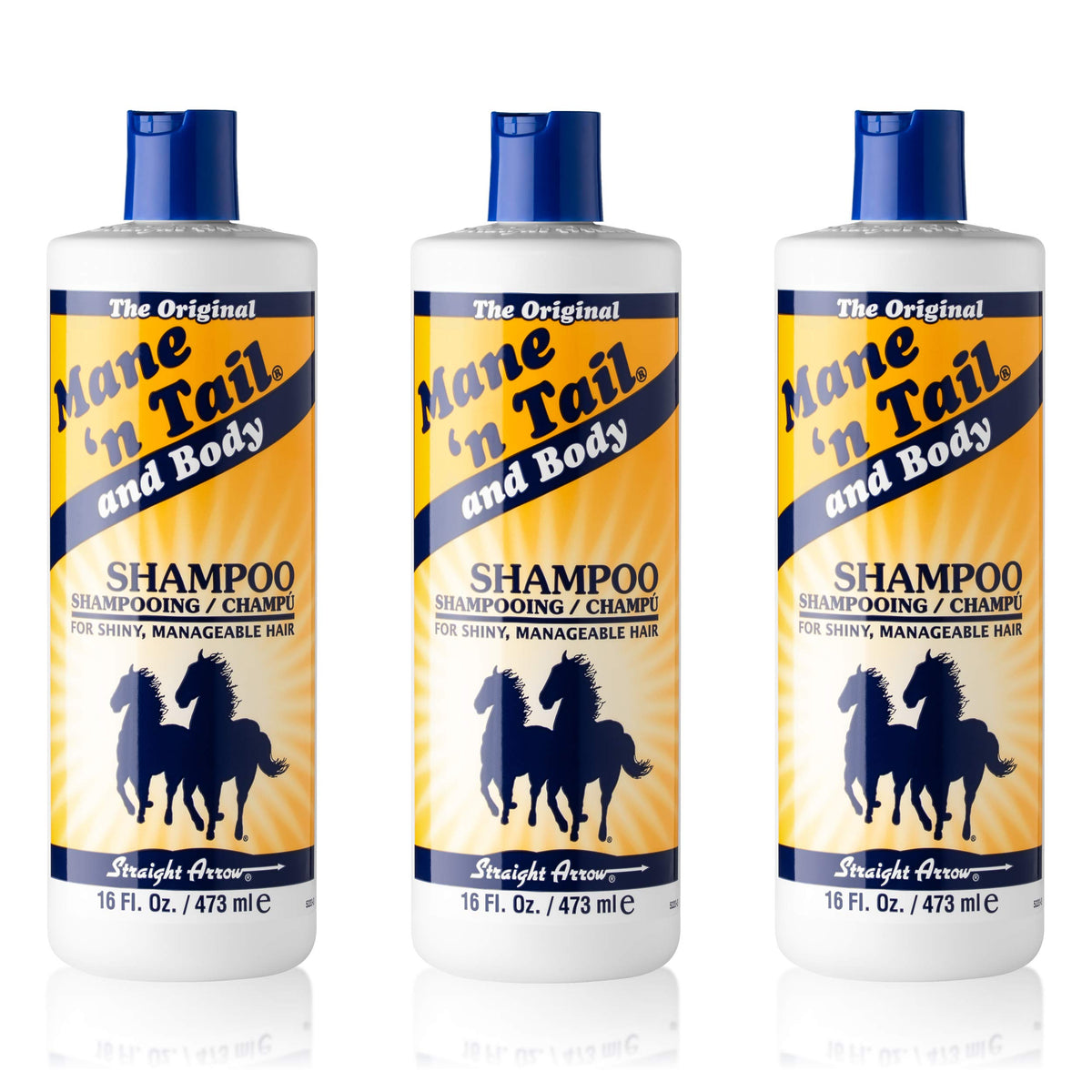 Mane n Tail Original Formula shampoo bottle for thicker, fuller hair.