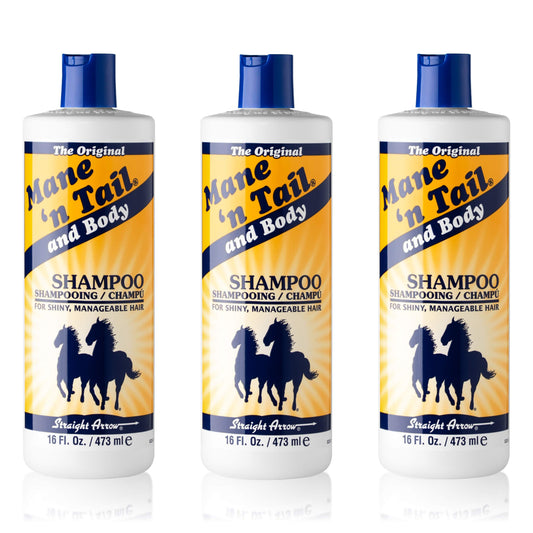 Mane n Tail Original Formula shampoo bottle for thicker, fuller hair.