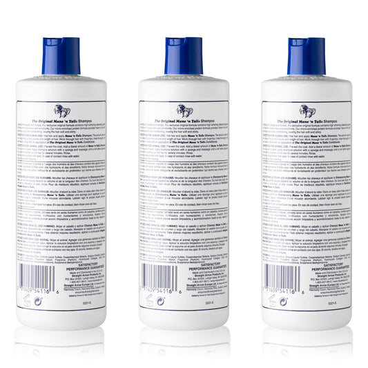 Mane n Tail Original Formula shampoo creating rich lather for moisture and shine.