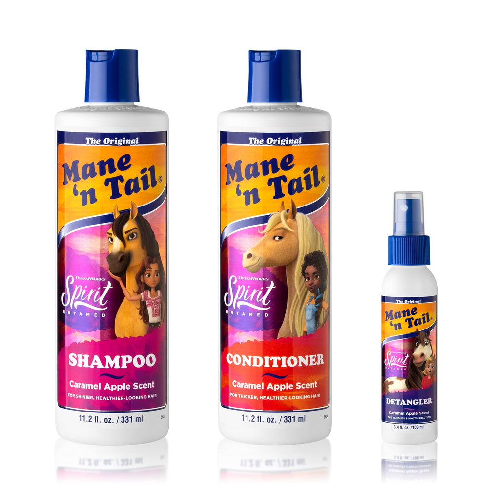 Mane 'n Tail front packaging showing trio set and playful scent benefit