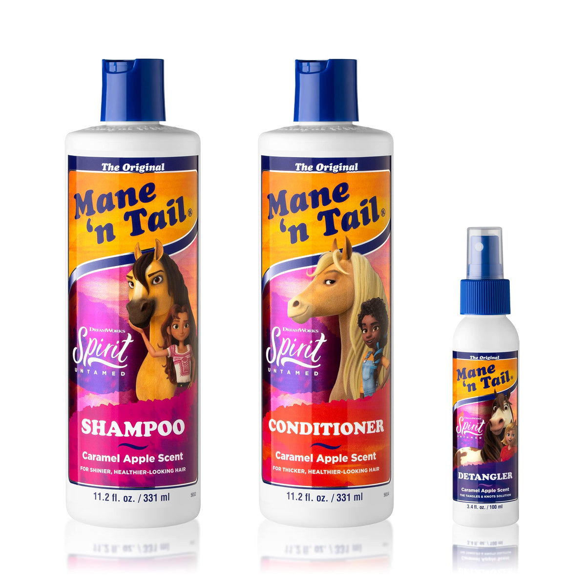 Mane 'n Tail front packaging showing trio set and playful scent benefit