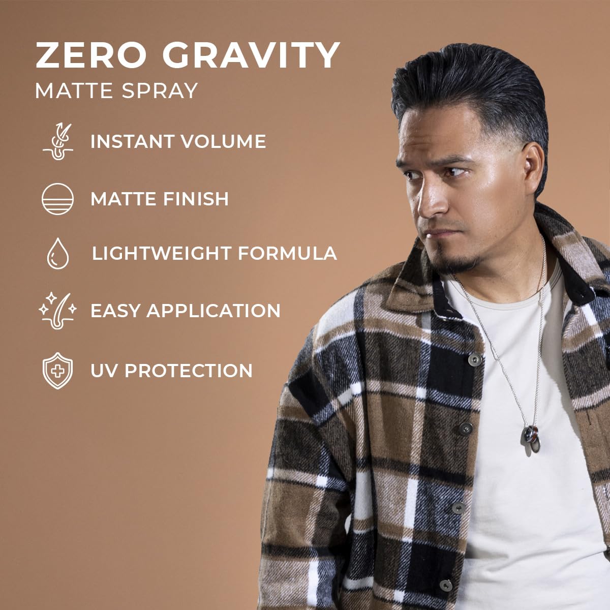 Mane Tame Zero-Gravity Spray provides a matte finish for a modern look