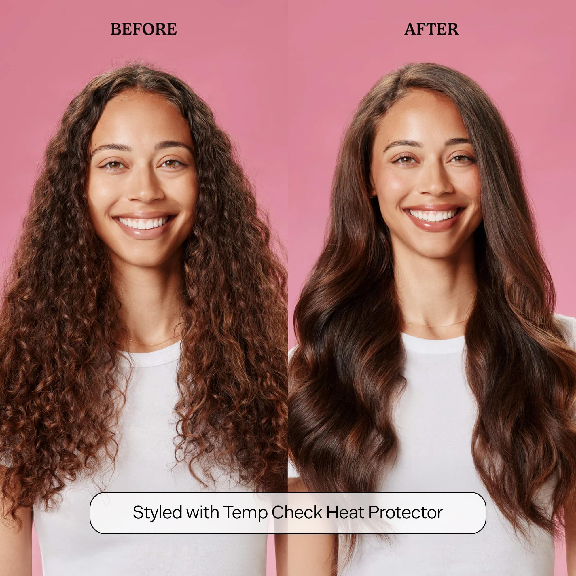 Mane Temp Check ingredients highlight oat peptide and Pro-Vitamin B5 benefits.