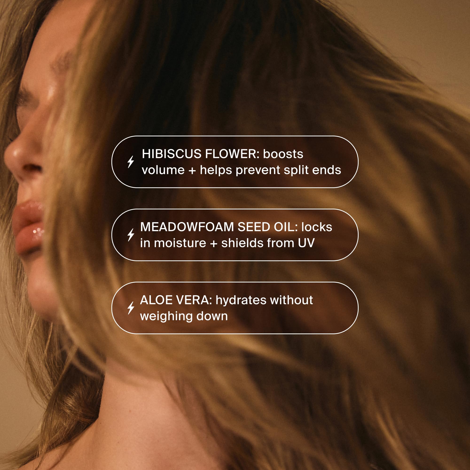 MANE IVY heat shield activation on hair to prevent heat damage during styling