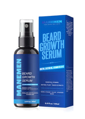 MANEMEN Beard Growth Serum Spray bottle pump for easy daily application and fuller beards