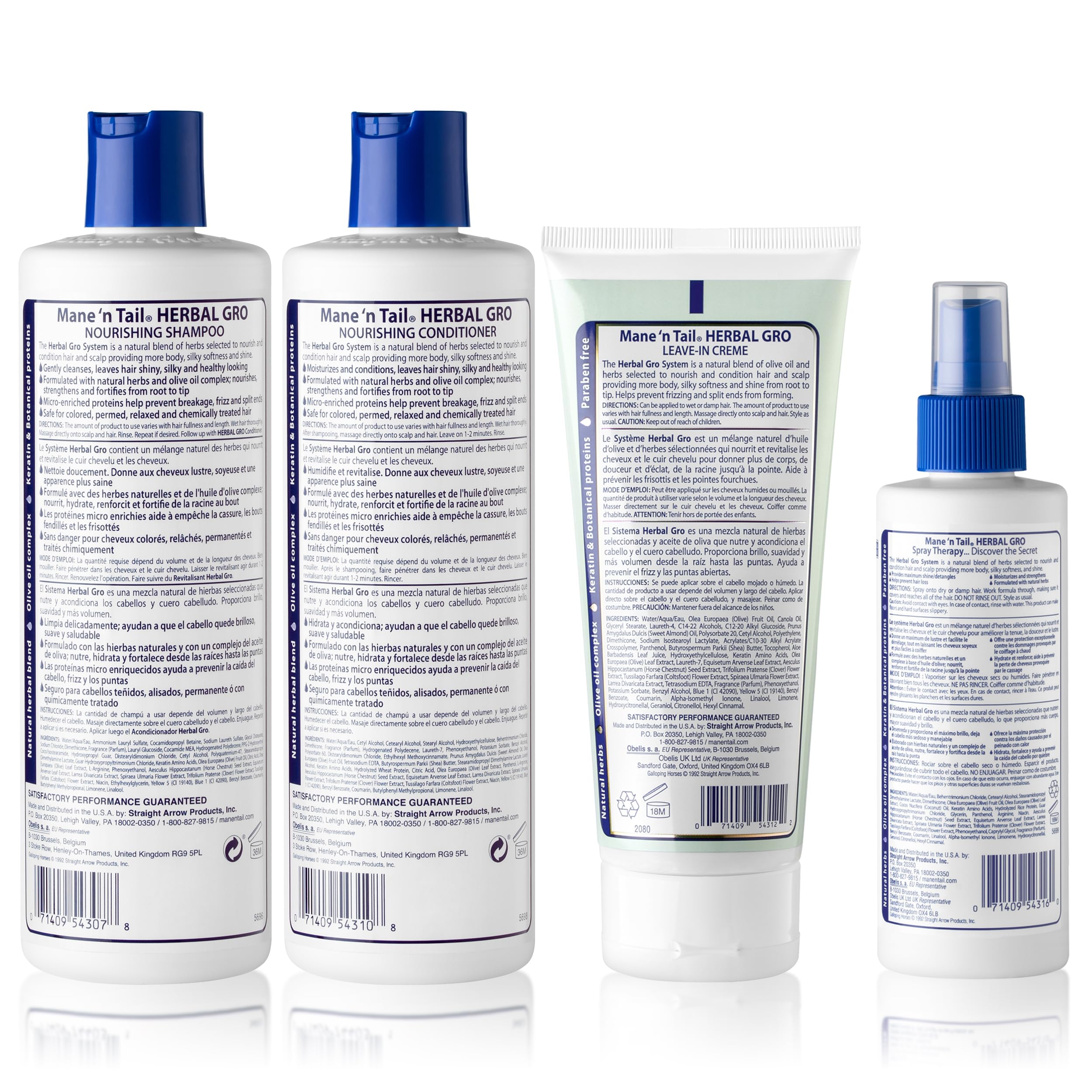 Mane 'n Tail Herbal Gro Conditioner bottle for detangling and smoothness