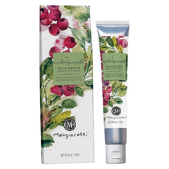 Mangiacotti Hand Repair Cream Cranberry Wreath—soothes dry hands with fast-absorbing moisture
