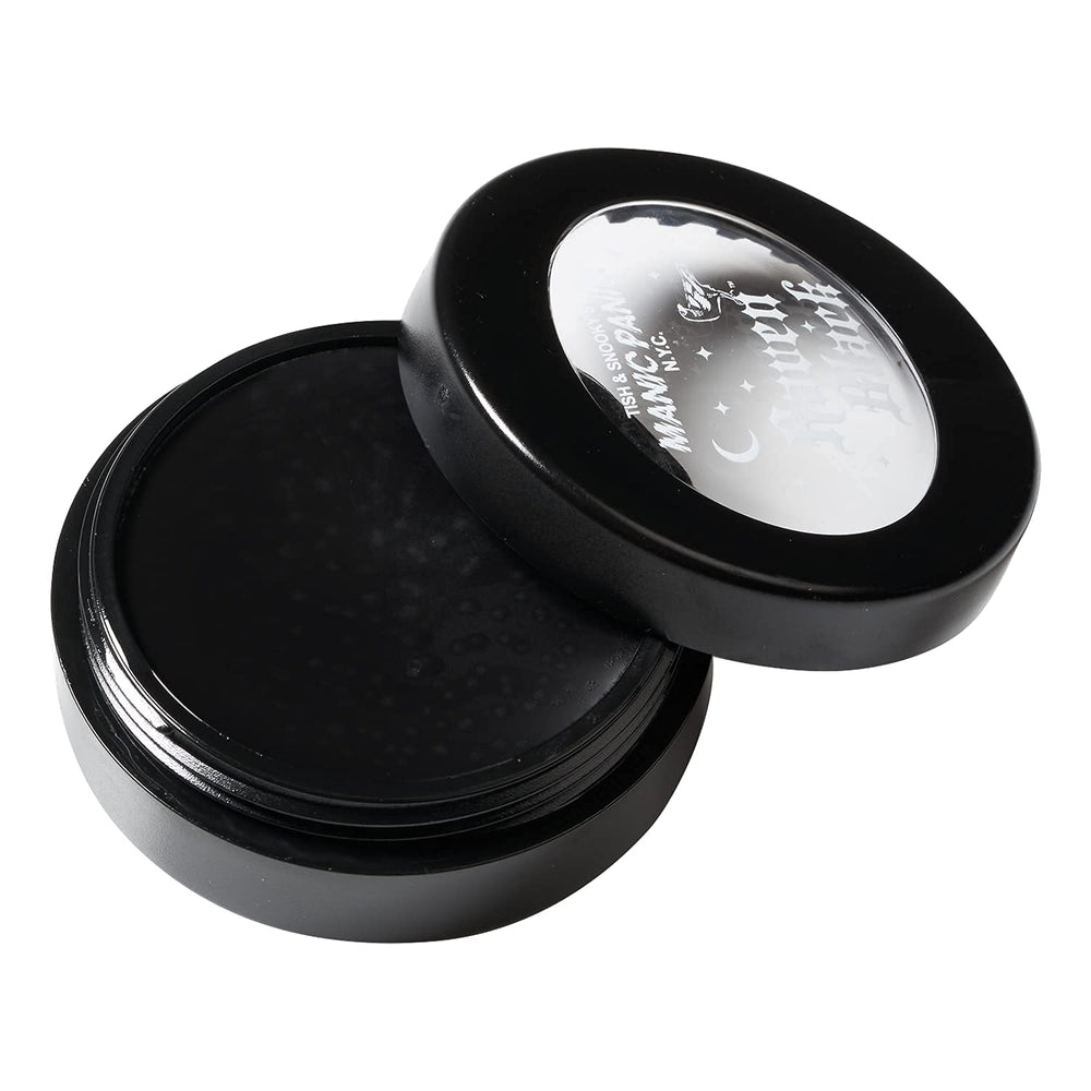MANIC PANIC Raven Black face paint jar with bold pigment and matte finish